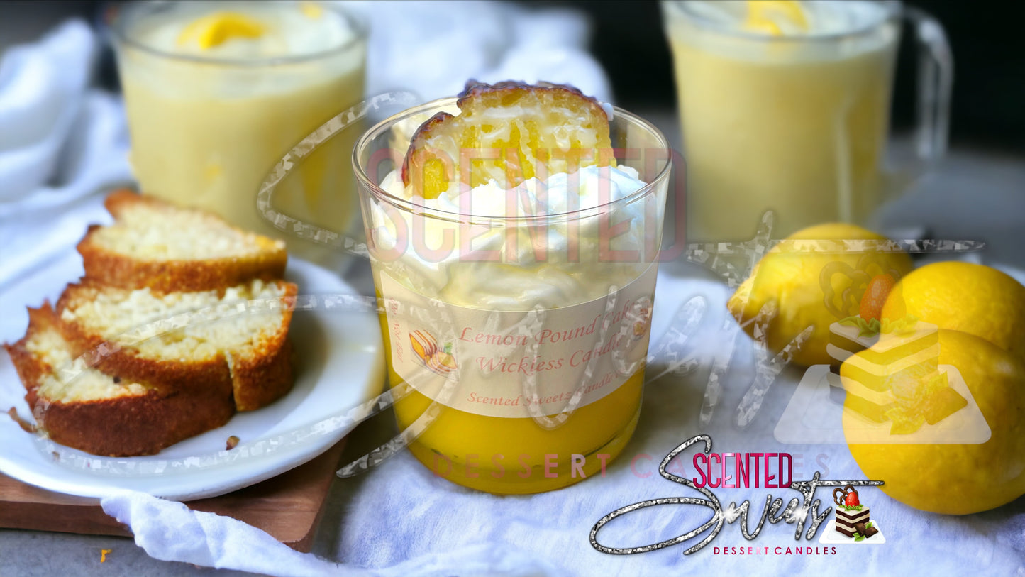 Wickless Lemon Pound Cake Candle