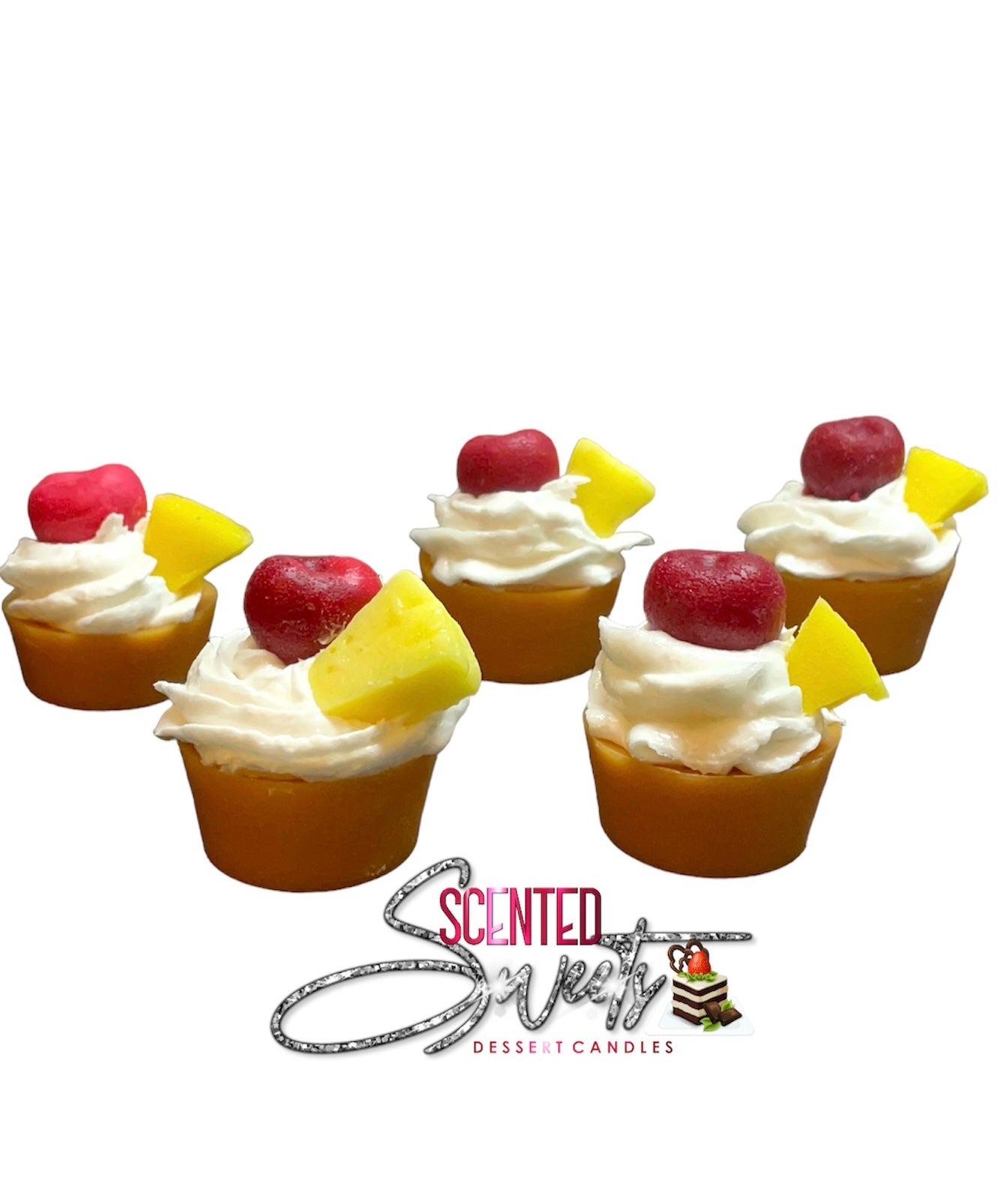 Pineapple upside down cupcakes