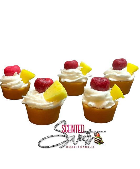 Pineapple upside down cupcakes