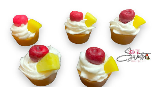 Pineapple upside down cupcakes